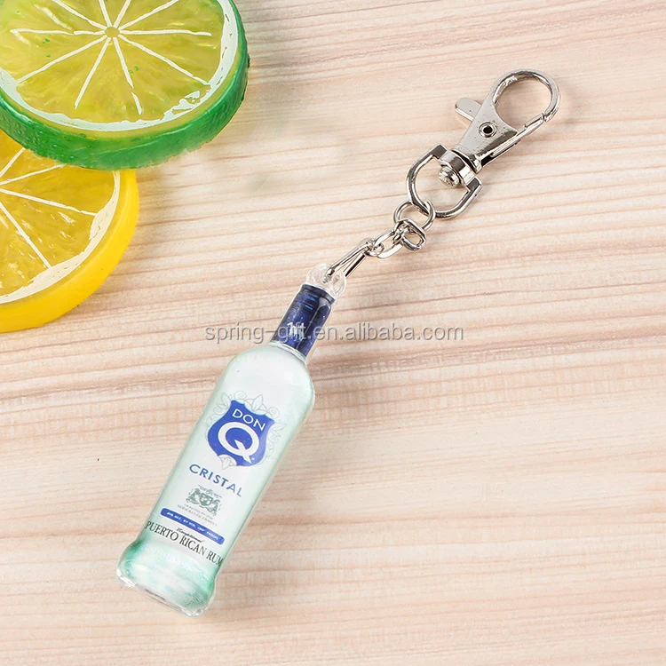 Promotional Gift Acrylic Keychain Highquality Wine Bottle Shape Key