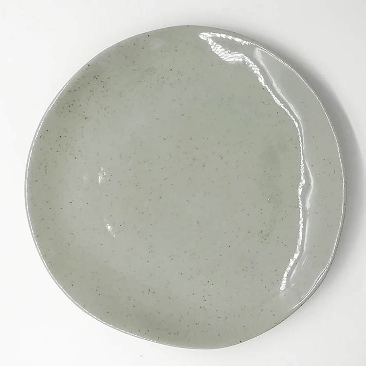 Retro Design Dapple Unglazed Edge Cheap Prices Round Dinnerware Ceramic
