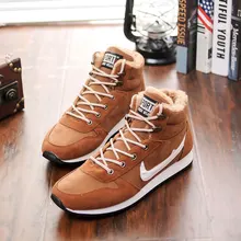 Snow boots men shoes botas masculina 2015 PU Leather winter ankle boots Hot fashion casual Plus cotton Warm Winter men boots