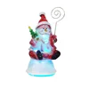 Color Changing acrylic Christmas ornaments table decoration gifts for kids red hat santa
