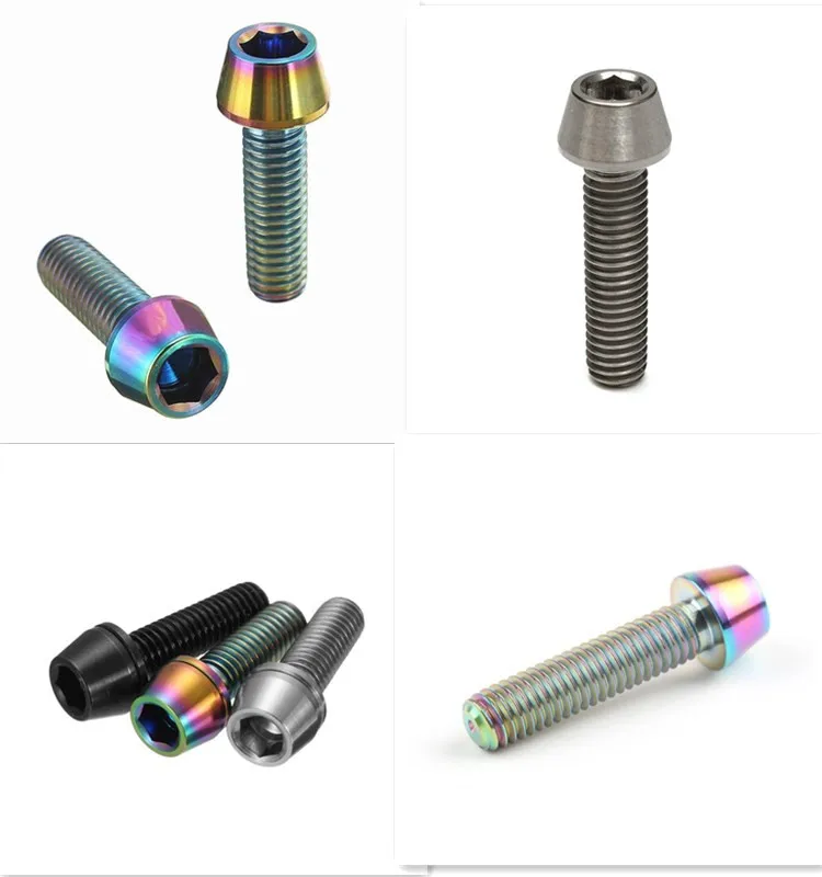Custom Screw Titanium Fasteners Colorful With High Quality And Good Price