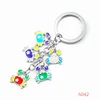 A042 Custom Made Animal Shape Crab Metal Keychain