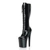 Hate day 20 cm high stage shows high boots ultrafine and nightclubs pole dancer boots autumn winter boots