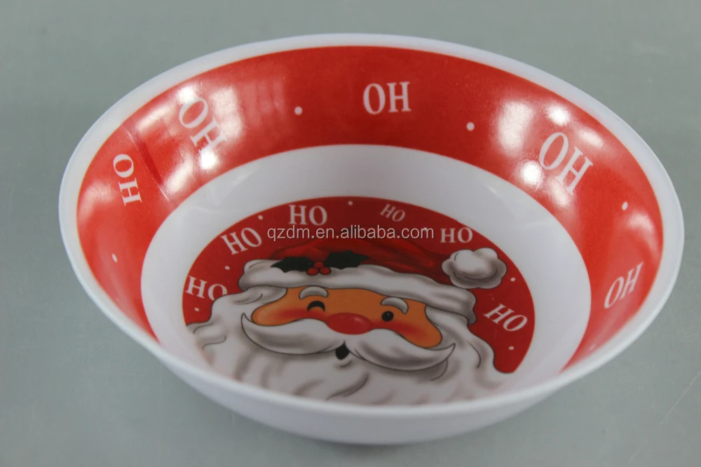 2015 Christmas Melamine Rice Bowl/Cheap Melamine Dinner Bowl