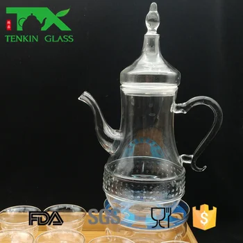 Arabic Eco Friendly Middle East Heat Resistant Transparent Glass Cooking Coffee Pot Arabic Eco Friendly Middle East Heat Resistant Transparent Glass Cooking Coffee Pot