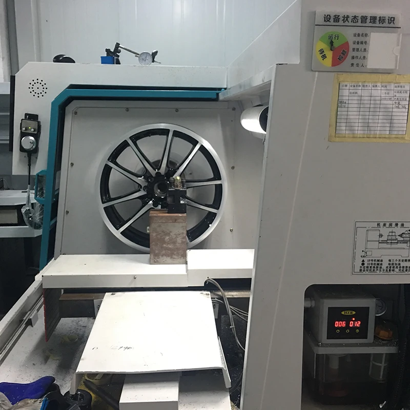 Auto Feeding Fiber Cnc Wheel Lathe Milling Cutting Machine Alloy Wheels