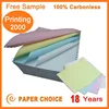 China Best OEM Factory Cheap Price Custom Color 100% Carbonless Paper Printing 2000 For Sale