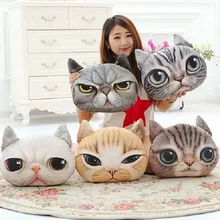 40cm*38cm New Nordic Chair Pillow Personality Car Cushion case Cover Creative Cat shape Nap pillow Cover Cute seat cushion