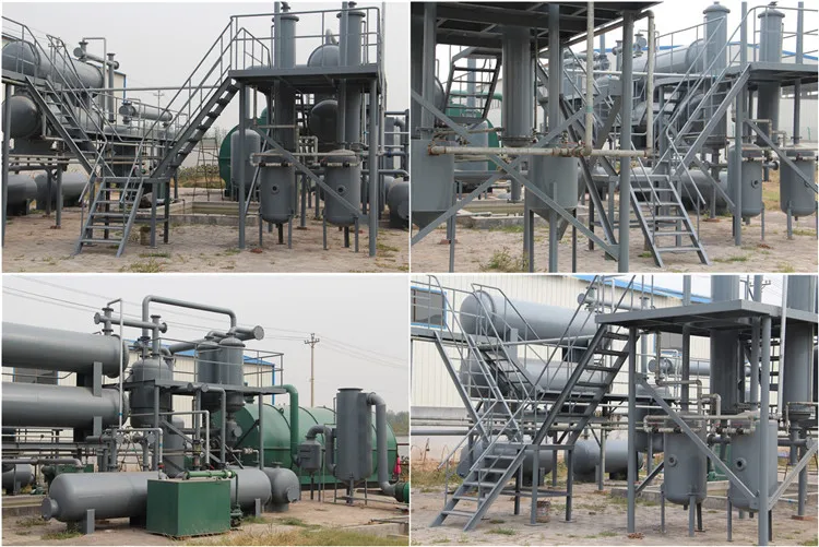 3-12TD batch type waste rubber plastic waste tyre pyrolysis plant