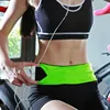 Wholesale custom high quality elastic spandex plain color running belt waist pack