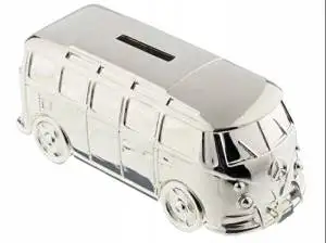 silver money box for baby boy