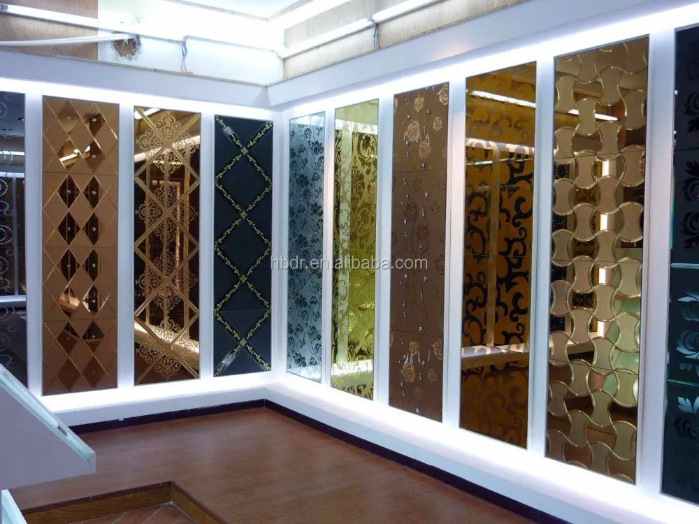 Espejos De Cristal Con Diseño De Rombo Para Sala De Estar Comedor Tv