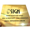 Romark Double color ABS advertising plastic boards,Cnc rotary and laser abs double color sheet