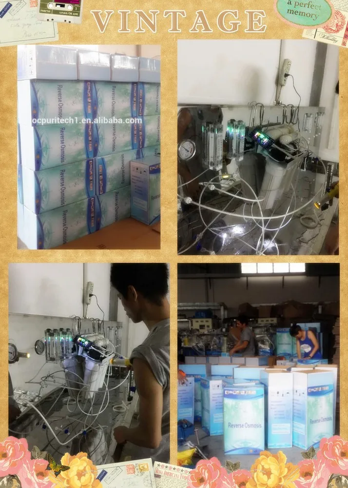 Guangzhou 75GPD 5 Stage Reverse Osmosis RO uv water purifier