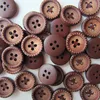 custom cheap high quality different size carved wood buttons