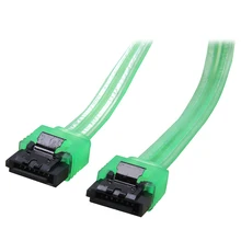 18″ Serial ATA hard drive DATA cable with latch locking,SATAIII for desk computer PC,SATA3 6Gbps 1pc Free shipping – UV Green