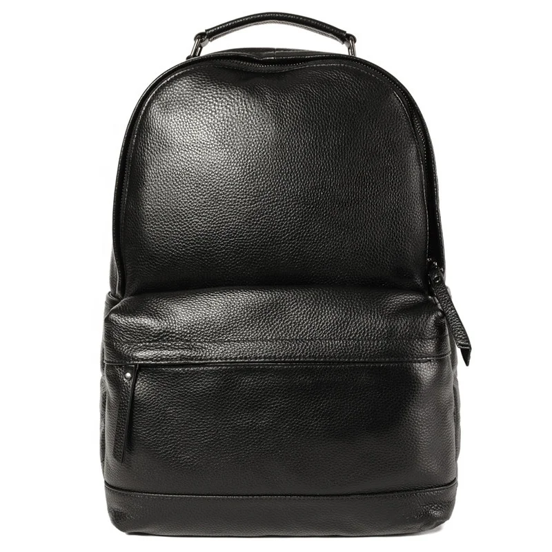 New Arrival Genuine Leather Black Young Men Laptop Leather Backpacks ...