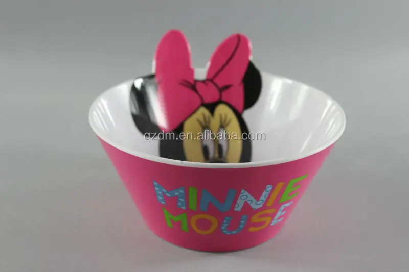 2 color print 6 inch melamine salad bowls for kids