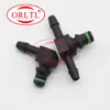 Tee Joint Pipe Connector Fitting T L Type Injector Assy Return Oil Backflow For 0445110 Series Injector Solenoid Valve