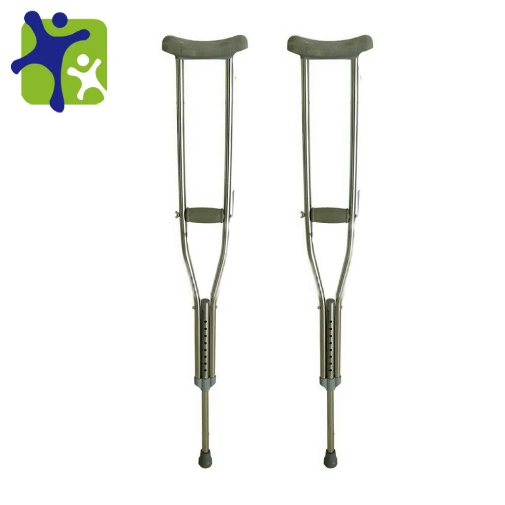 Adjustable Aluminum Axillary Crutches,Health Care Elbow Crutch In