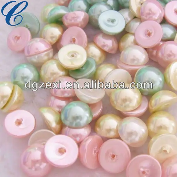 Half Pearl Plastic Bead