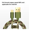 Compatible with android 5V/2.1A output usb cable charging&data sync nylon usb cable for Xiaomi