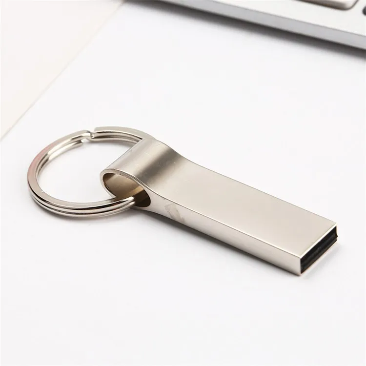 high quality 285 metal 8gb 16gb 32gb laser engrave/skin print logo key ring USB flash pendrive - ANKUX.COM