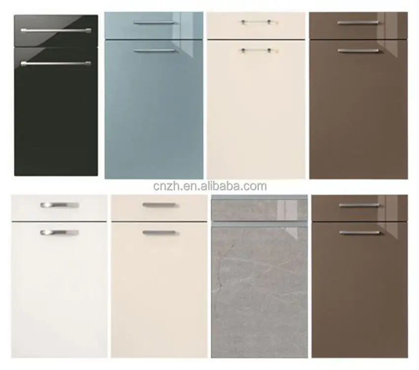 New Color Acrylic Kitchen Cabinet Door With Handles Buy Acrylic