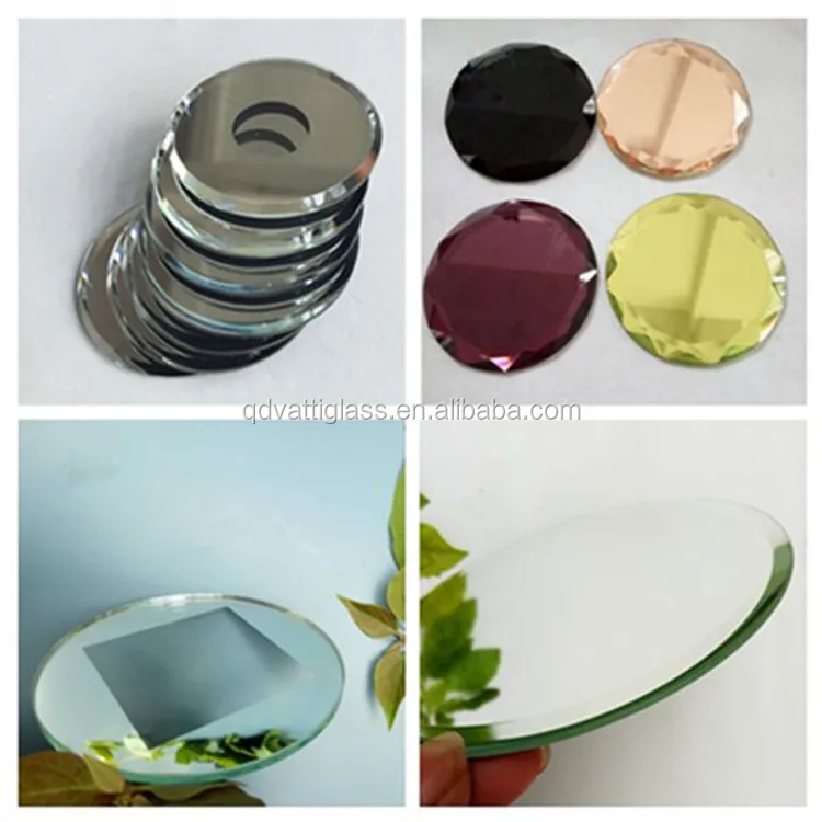 Decorative Mirror 3mm Thickness Beveled Colored Mirror Glass Shapes
