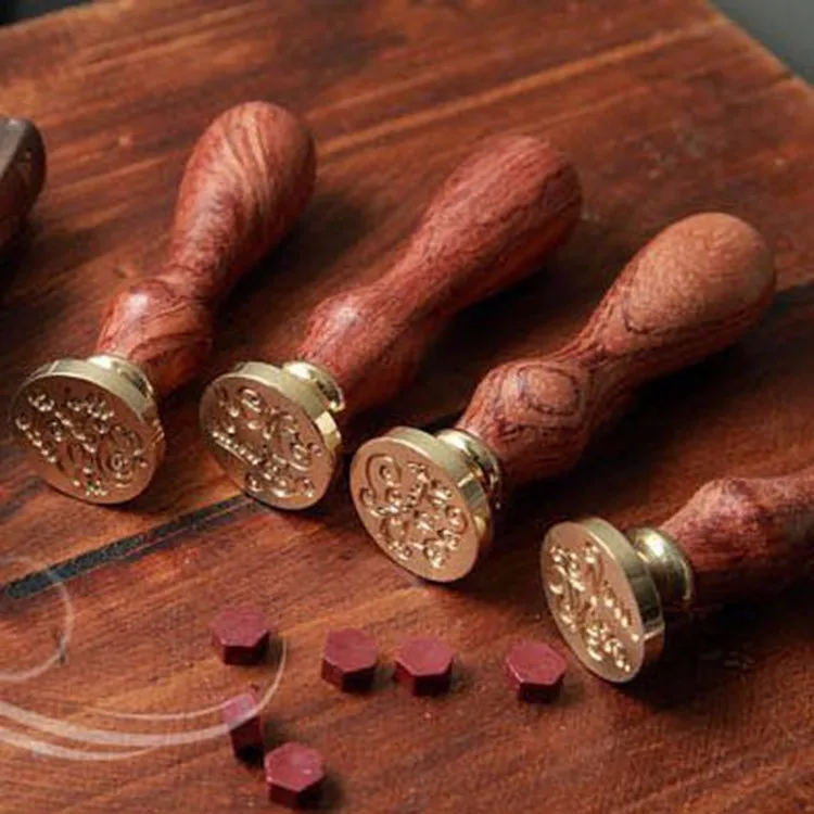 Wooden Wax Seal Stamp Custom Wooden Stamp Handle Long Wooden Stamp