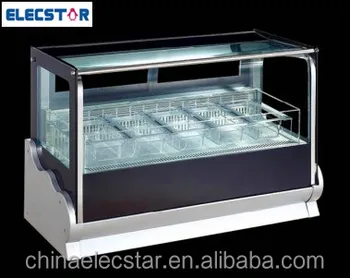 Countertop Ice Cream Showcase Freezer For Countertop Display