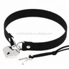 Harajuku Safe Heart Lock Keys Choker Handmade Studded Punk Gothic Lock Necklace Chaplet