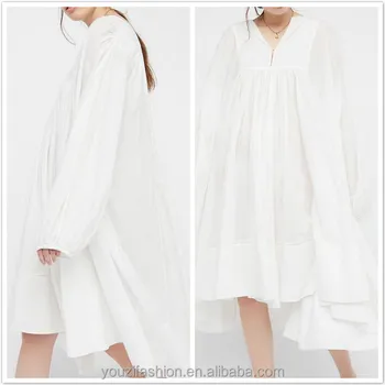 white cotton one piece dress
