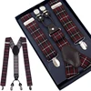 New Pattern Design Y Back Adjustable Clip Promotional Leather Suspenders Wholesale