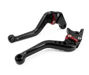 Motorcycle parts Racing CNC Aluminum Billet Pair Brake & Clutch Black Short Levers Fit For 2005 2006 2007 2008 2009 2010 2011 2012 Yamaha YZF R6 (Y-688/R-104)