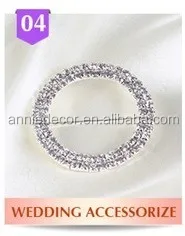 Wholesale Napkin Ring Metal Crystal Mosaic Napkin Rings for Wedding Event Table Decorations