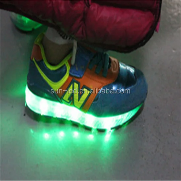 children's shoes with flashing lights