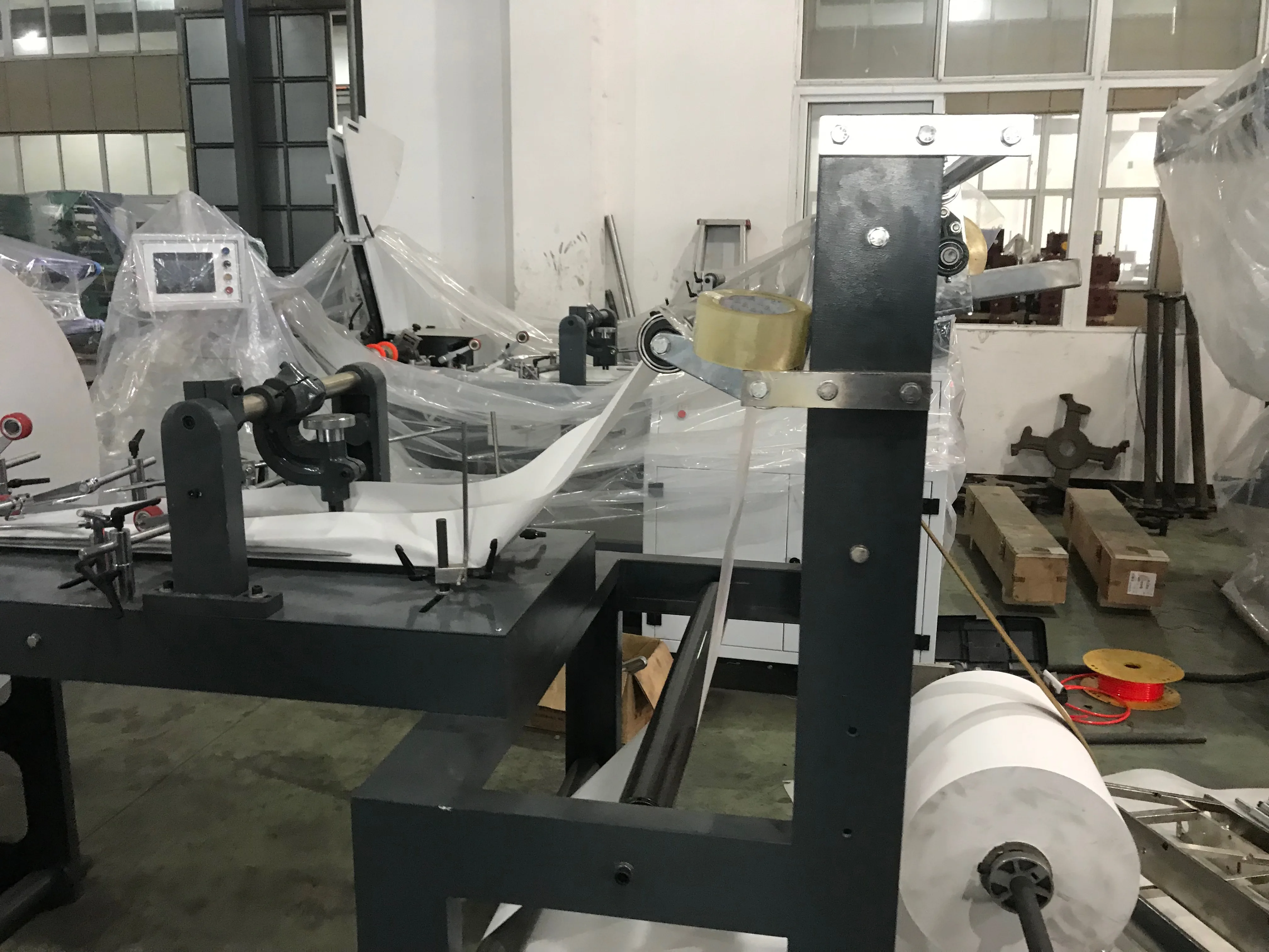 High Speed Eco Friendly Grocery Fully Automatic Brown Kraft Sharp V