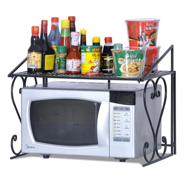 Suoernuo Nuovo Disegno Ferro Rete Metallica Da Cucina Forno 4 Tier Cucina Forno a microonde cremagliera Deposito