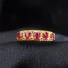 18k gold South Africa real diamond Sri Lanka 1.1ct natural red ruby ring for female wedding engagement