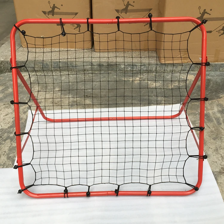 Soccer Rebounder Net With Adjustable Angle – Portable Football Training Aid For Backyard & Park