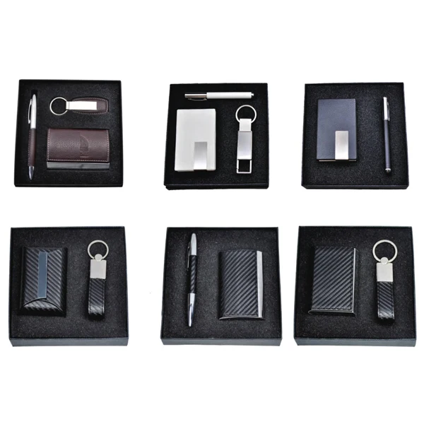 Business Gift Set Executive Iron Stainless Steel Keychain Items Business Gift Set Executive Iron Stainless Steel Keychain Items For Men Card Holder And