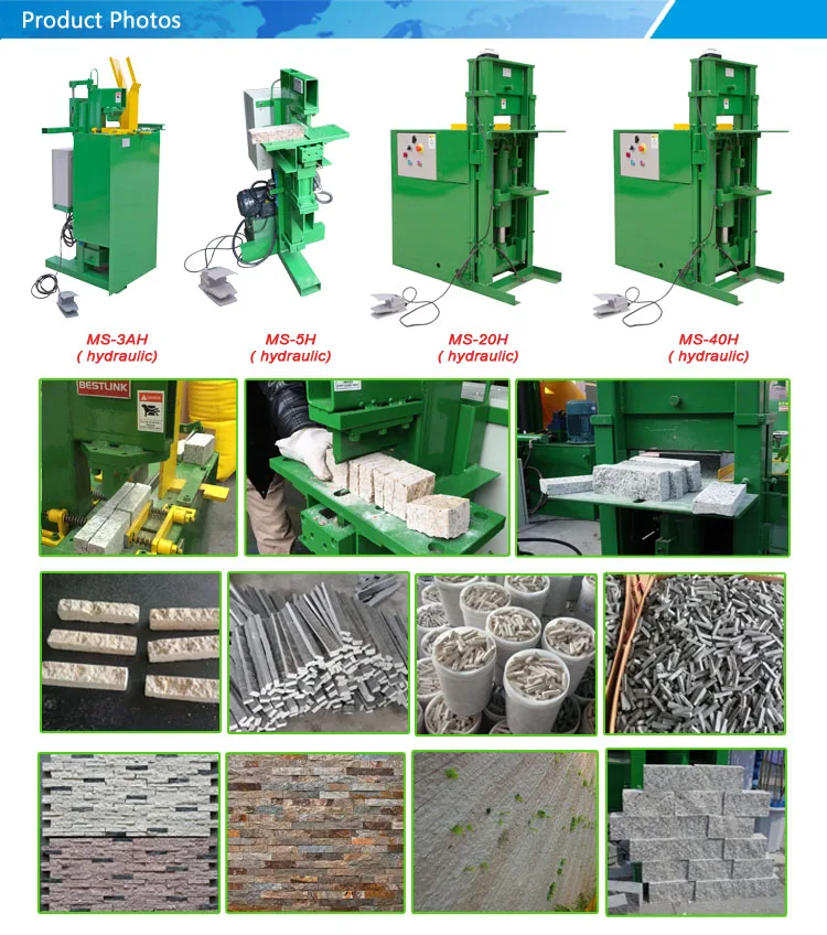 Dividir el revestimiento frente a la m&aacute;quina de fabricaci&oacute;n de piedra