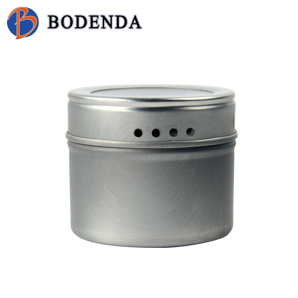 small metal spice tins