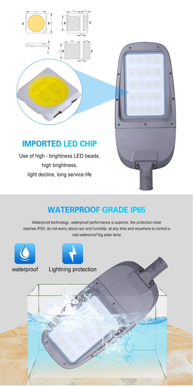 New Arrival Aluminum Ip65 Waterproof Outdoor Lighting Smd 50w 120w 180w 240w Led Street Lamp