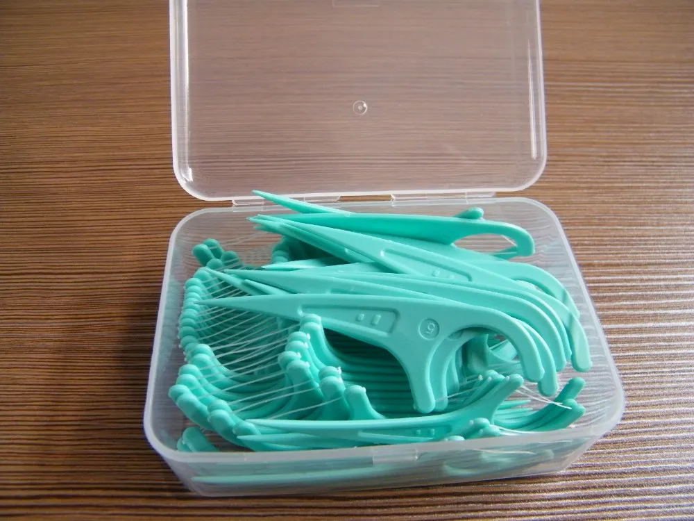 90*60*34mm 5060 Picks Clear Dental Floss Container Buy Dental Floss