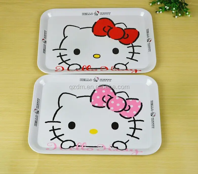 Custom Print Melamine Food Tary For Kids