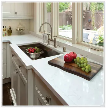 Kitchen Countertop Crystal White Quartz Piezoelectric Kitchen Countertop Crystal White Quartz