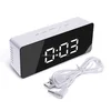 New Version Acrylic Surface Mirror Digital LED Alarm Clock