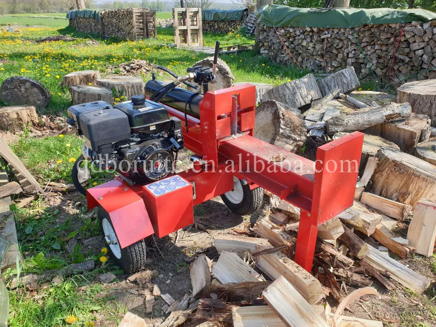 Ce Approved 42 Tons Gasoline Wood Splitter Vertical Log Splitter For